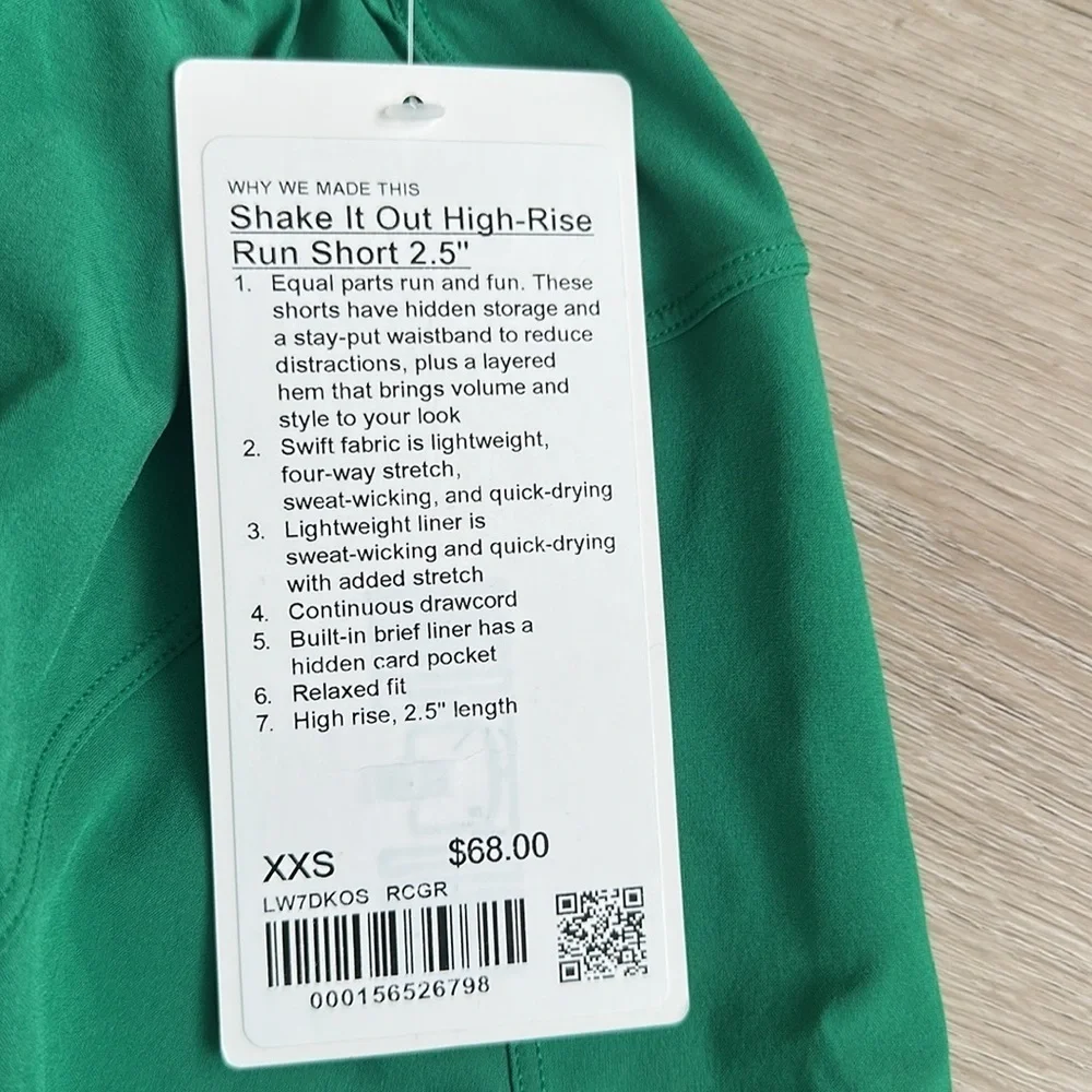 Lululemon Shake It Out High-Rise Running Short 2.5
